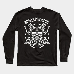 Berserker Viking, Warrior Skull Long Sleeve T-Shirt